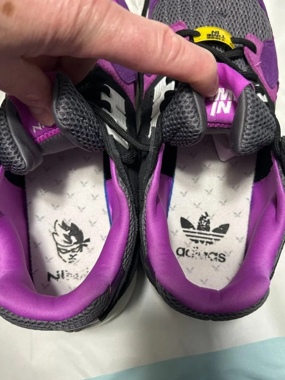 Adidas X Ninja ZX Torsion 'Time In-Glory Purple' Mesh/Suede Sneakers Men's 10.5